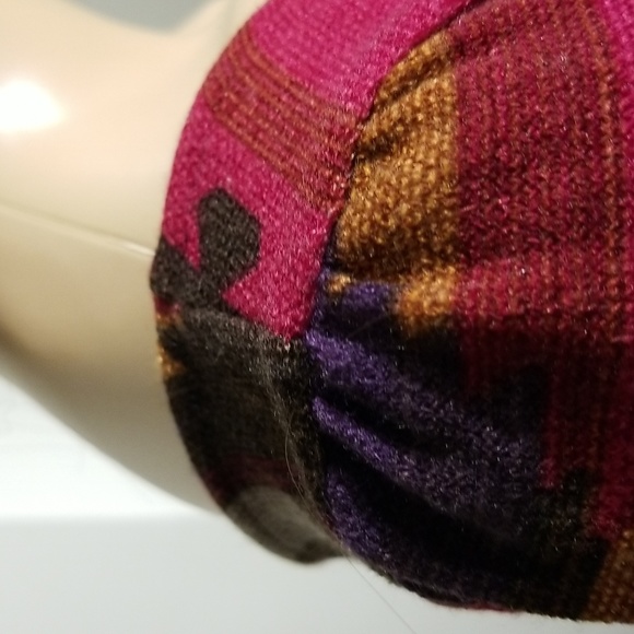 Anthropologie Everly Aztec Knit Bodycon Dress / Sz S / Red, purple - Picture 8 of 17